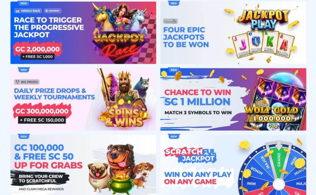 bonuses at Scratchful Casino 1